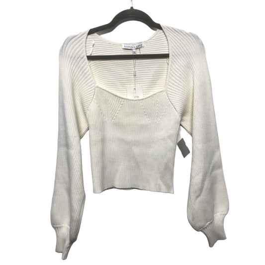 Blouse Long Sleeve By Endless Rose In Cream, Size: L