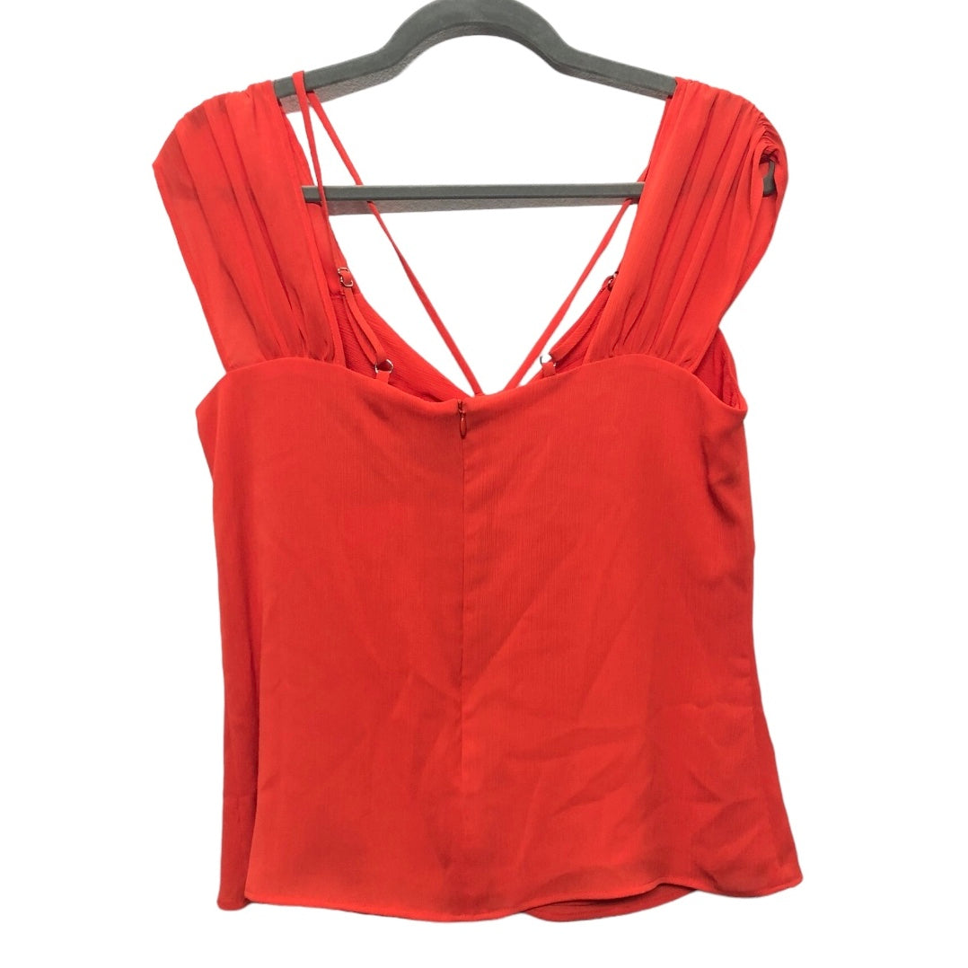 Blouse Short Sleeve By Cma In Red, Size: 8