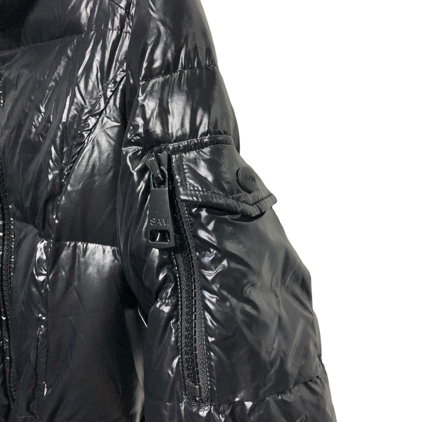 Coat Puffer & Quilted By Cma In Black, Size: S