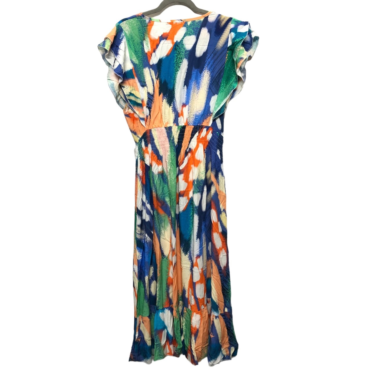 Dress Casual Midi By Cmb In Multi-colored, Size: M