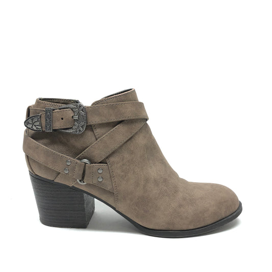 Boots Ankle Heels By Indigo Rd In Taupe, Size: 7