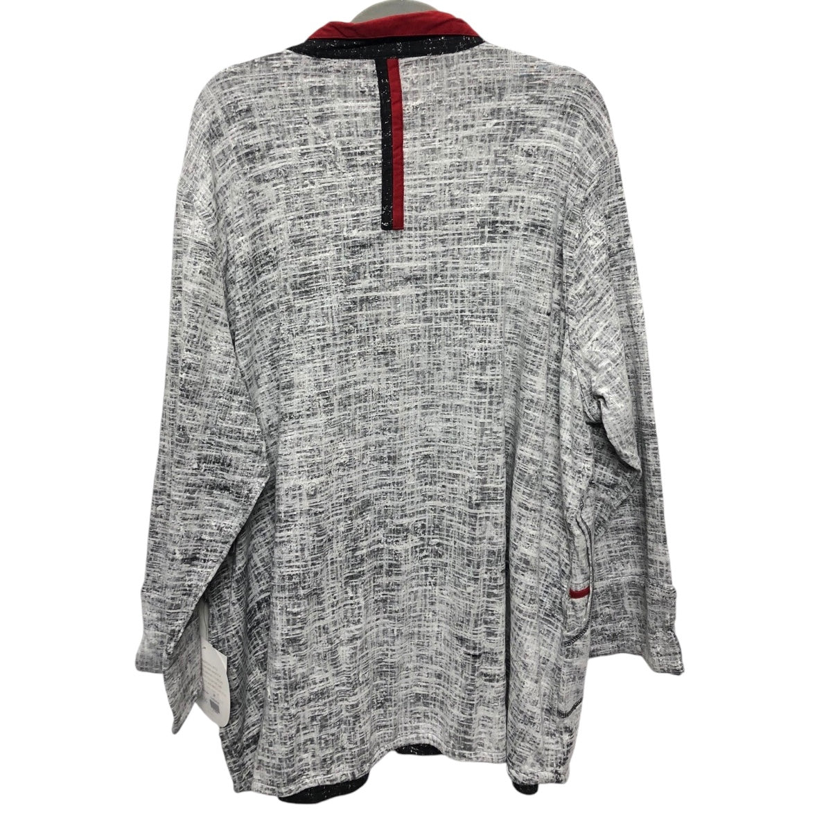 Tunic Long Sleeve By Parsley & Sage In Black & Grey, Size: 3x