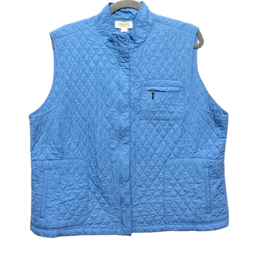 Vest Puffer & Quilted By Talbots In Blue, Size: Xl