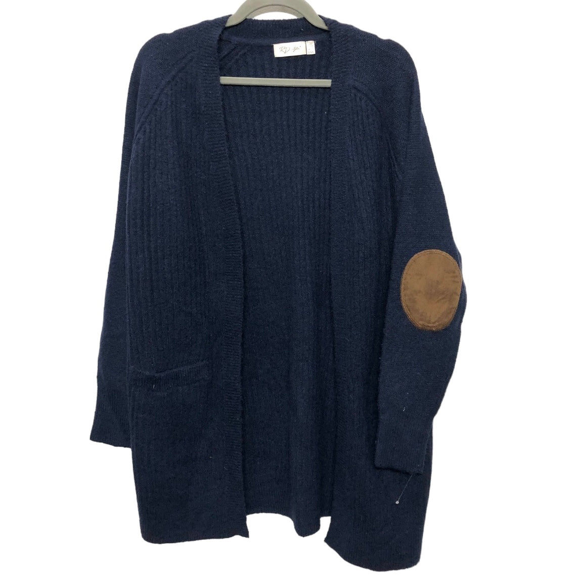 Sweater Cardigan By Rd Style In Navy, Size: Xl