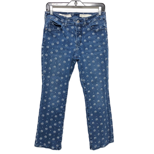 Jeans Skinny By Pilcro In Blue & White, Size: 6