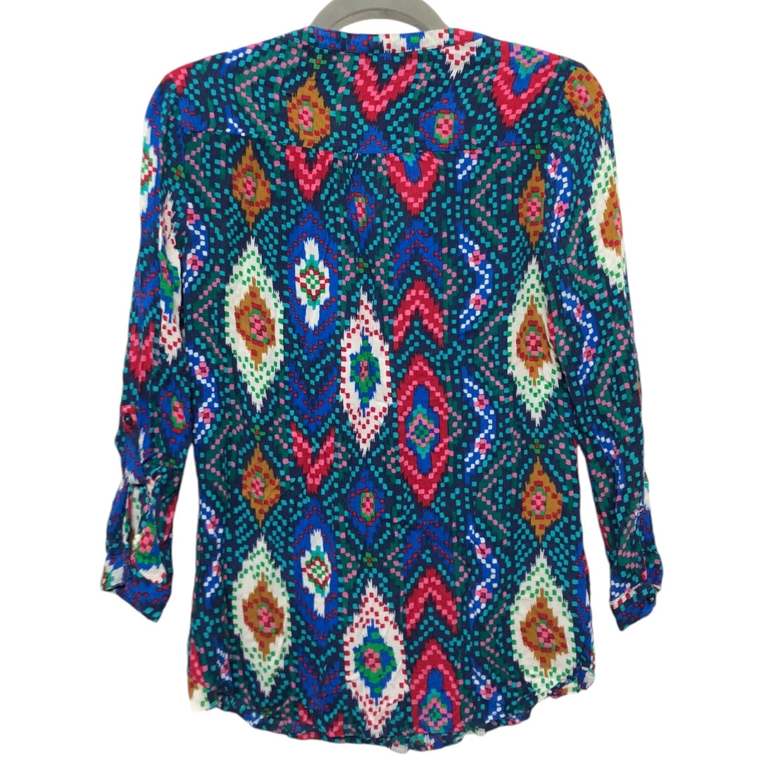 Top Long Sleeve By Maeve In Multi-colored, Size: 2