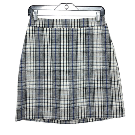 Skirt Mini & Short By Nine West Apparel In Plaid Pattern, Size: Xs