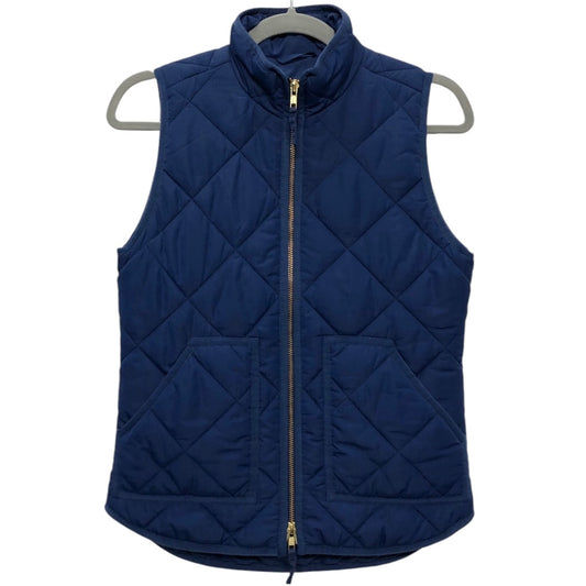 Vest Puffer & Quilted By J. Crew In Blue, Size: Xxs