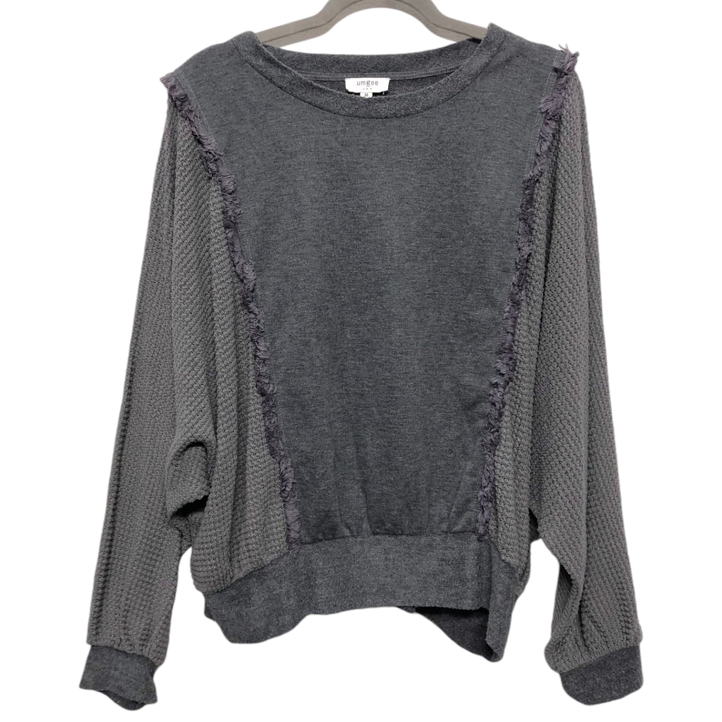 Blouse Long Sleeve By Umgee In Grey, Size: M