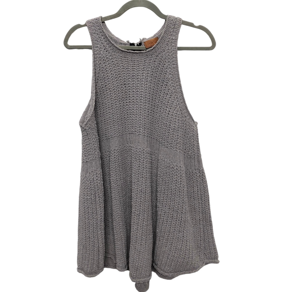 Sweater Short Sleeve By Pol In Grey, Size: M