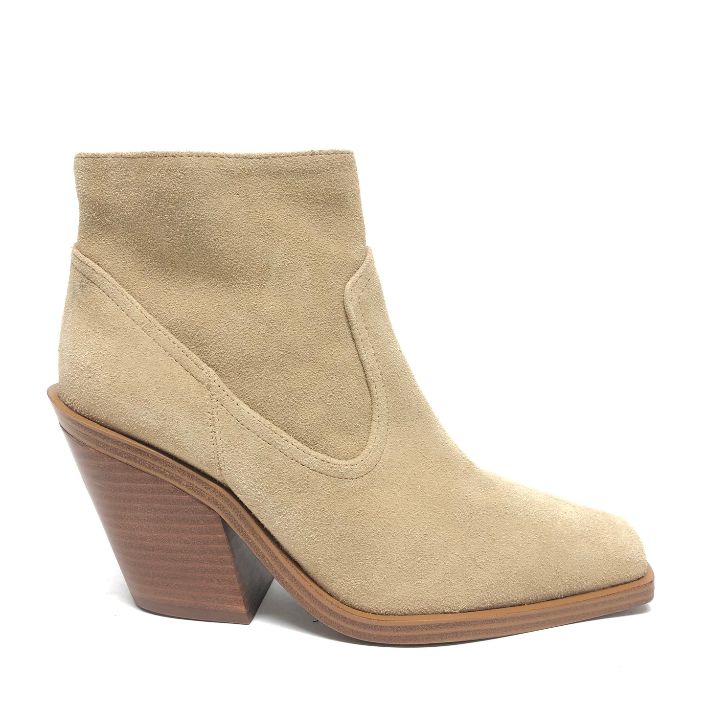 Boots Ankle Heels By Vince Camuto In Tan, Size: 7.5