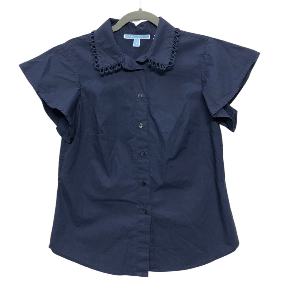 Top Short Sleeve By Draper James In Navy, Size: 6