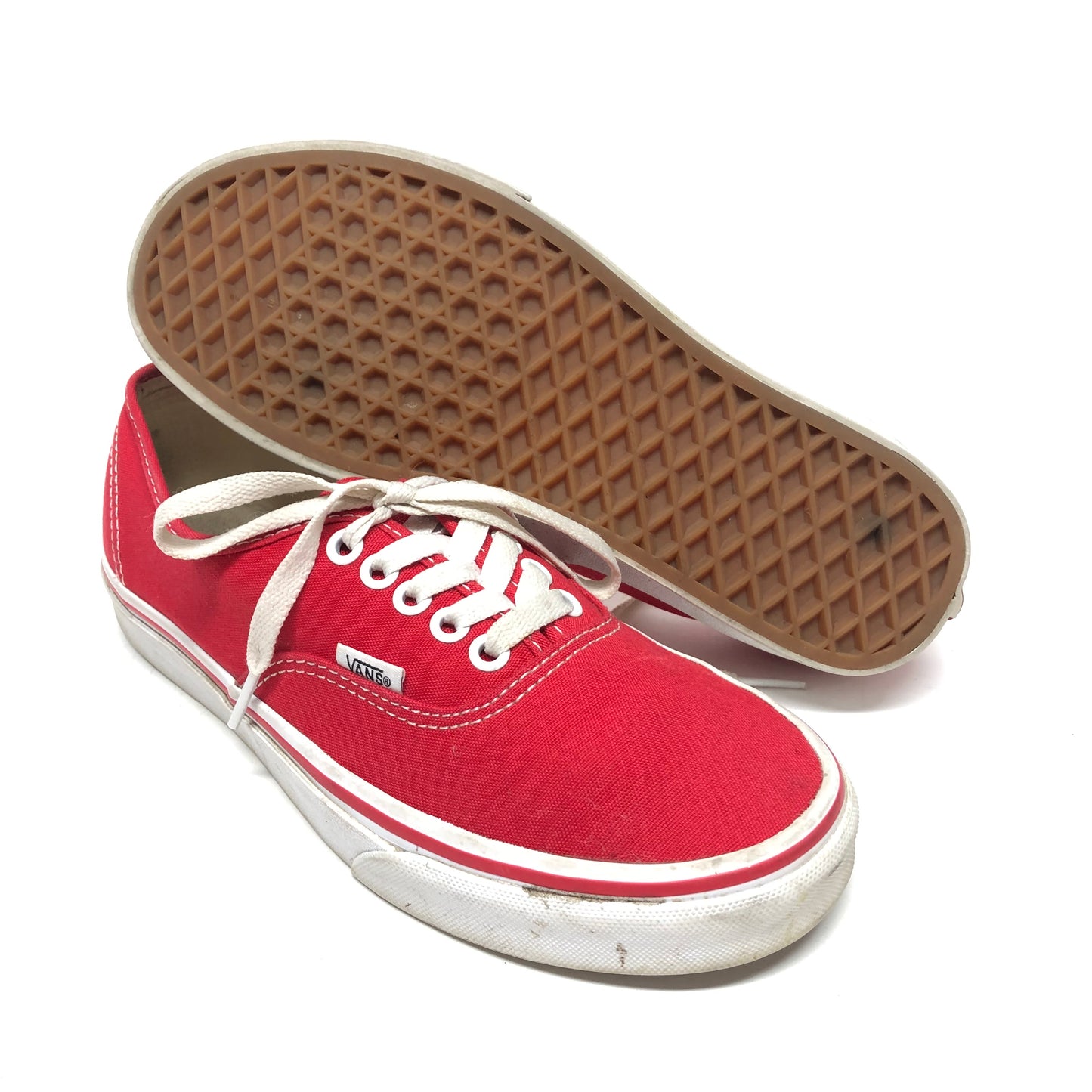 Shoes Sneakers By Vans In Red, Size: 8