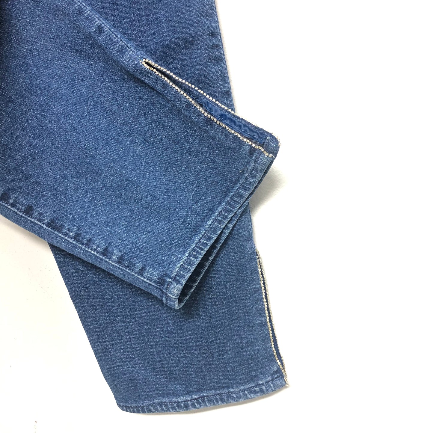 Jeans Straight By Talbots In Blue Denim, Size: 16