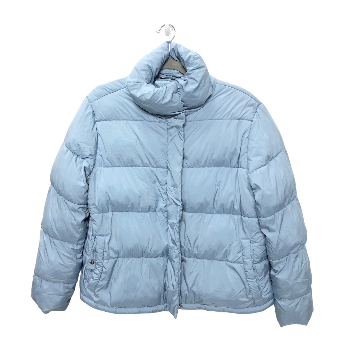 Coat Puffer & Quilted By Loft In Blue, Size: M