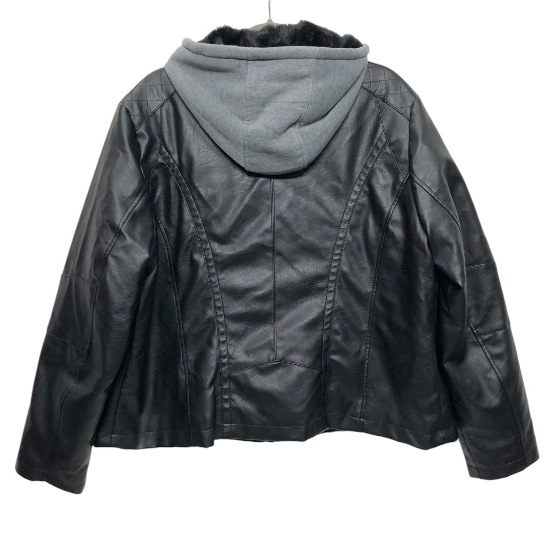 Jacket Moto By Sebby In Black, Size: 1x