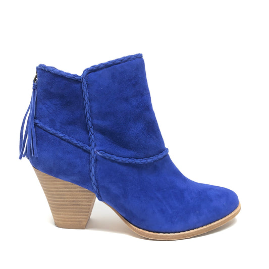 Boots Ankle Heels By Ella Moss In Blue, Size: 8.5