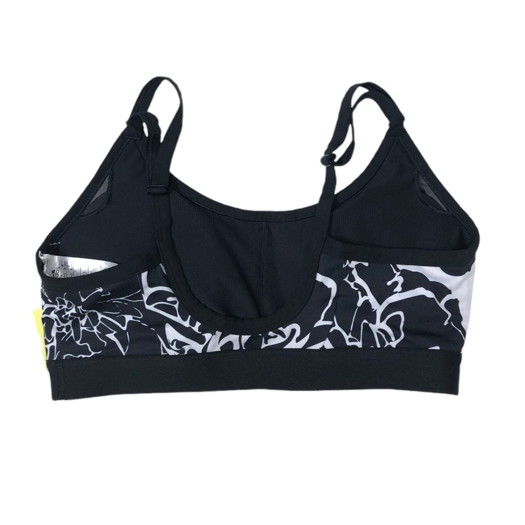 Athletic Bra By Adidas In Black & White, Size: Xl