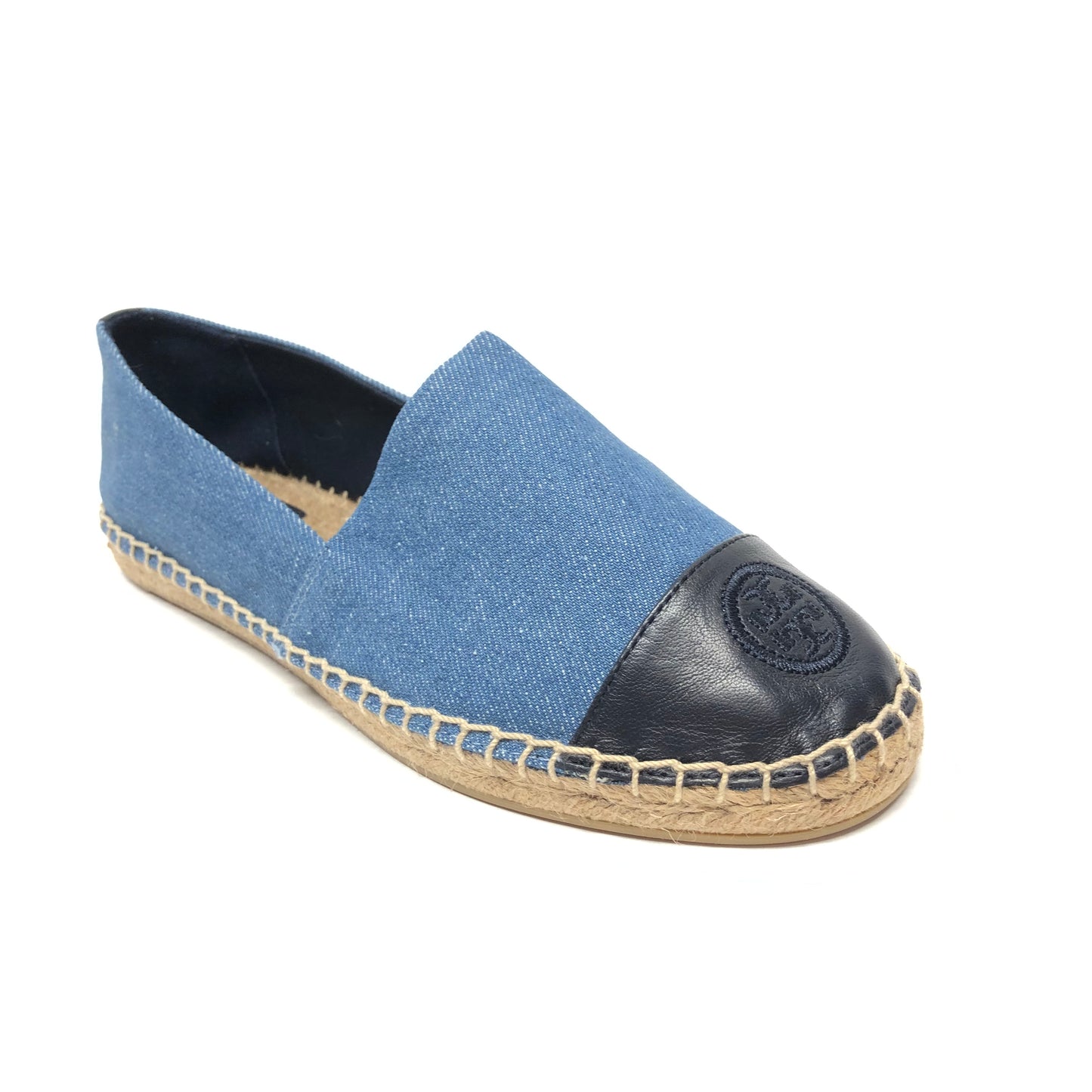 Shoes Designer By Tory Burch In Blue Denim, Size: 9.5