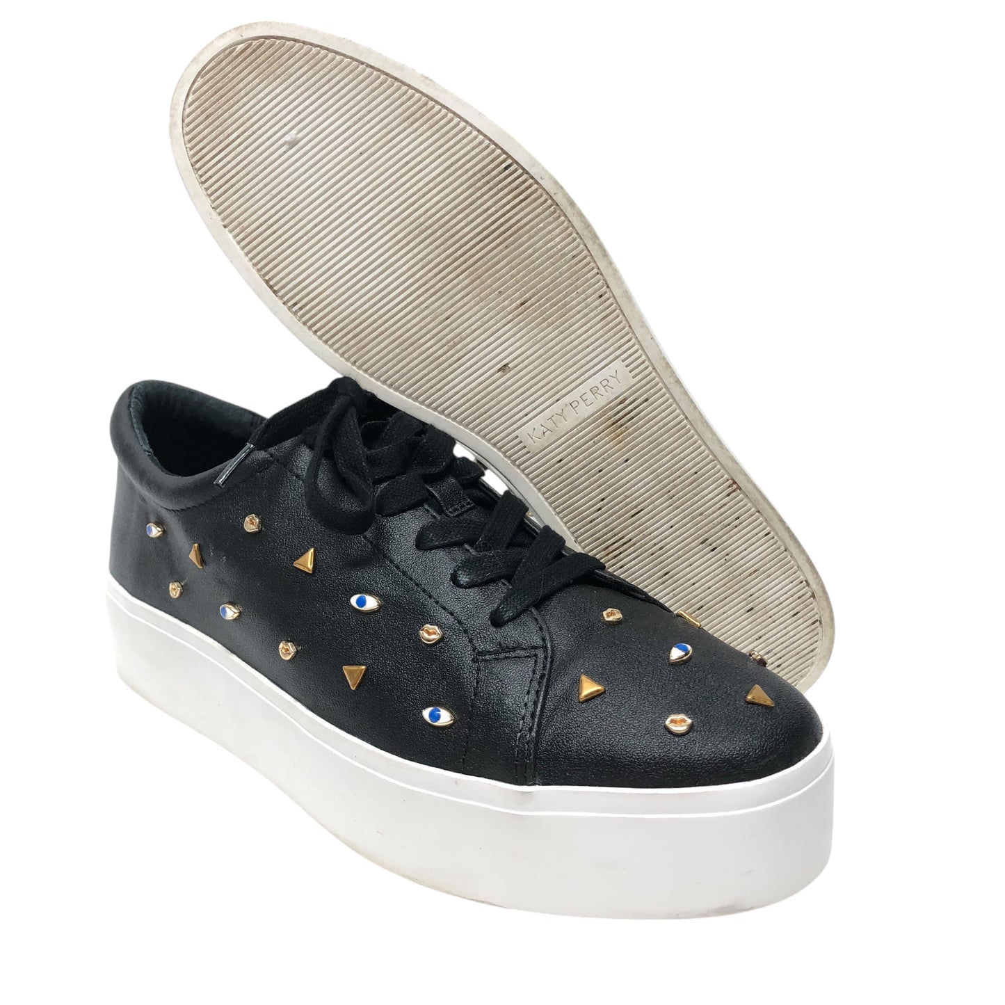 Shoes Sneakers By Clothes Mentor In Black, Size: 9.5