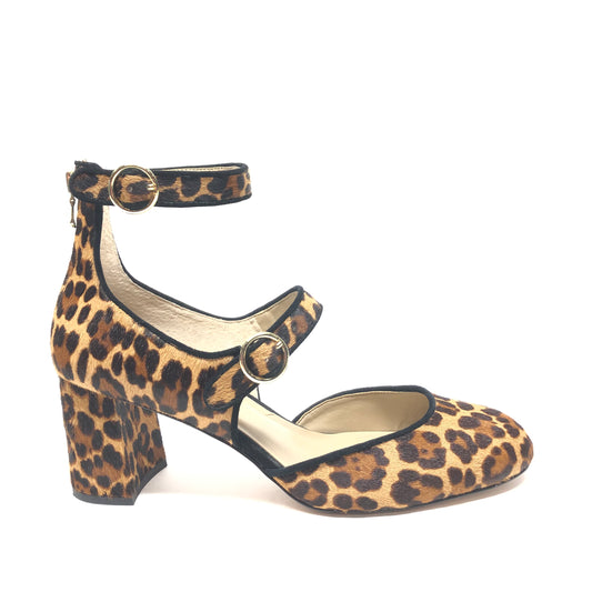 Shoes Heels Block By Ann Taylor In Animal Print, Size: 9.5