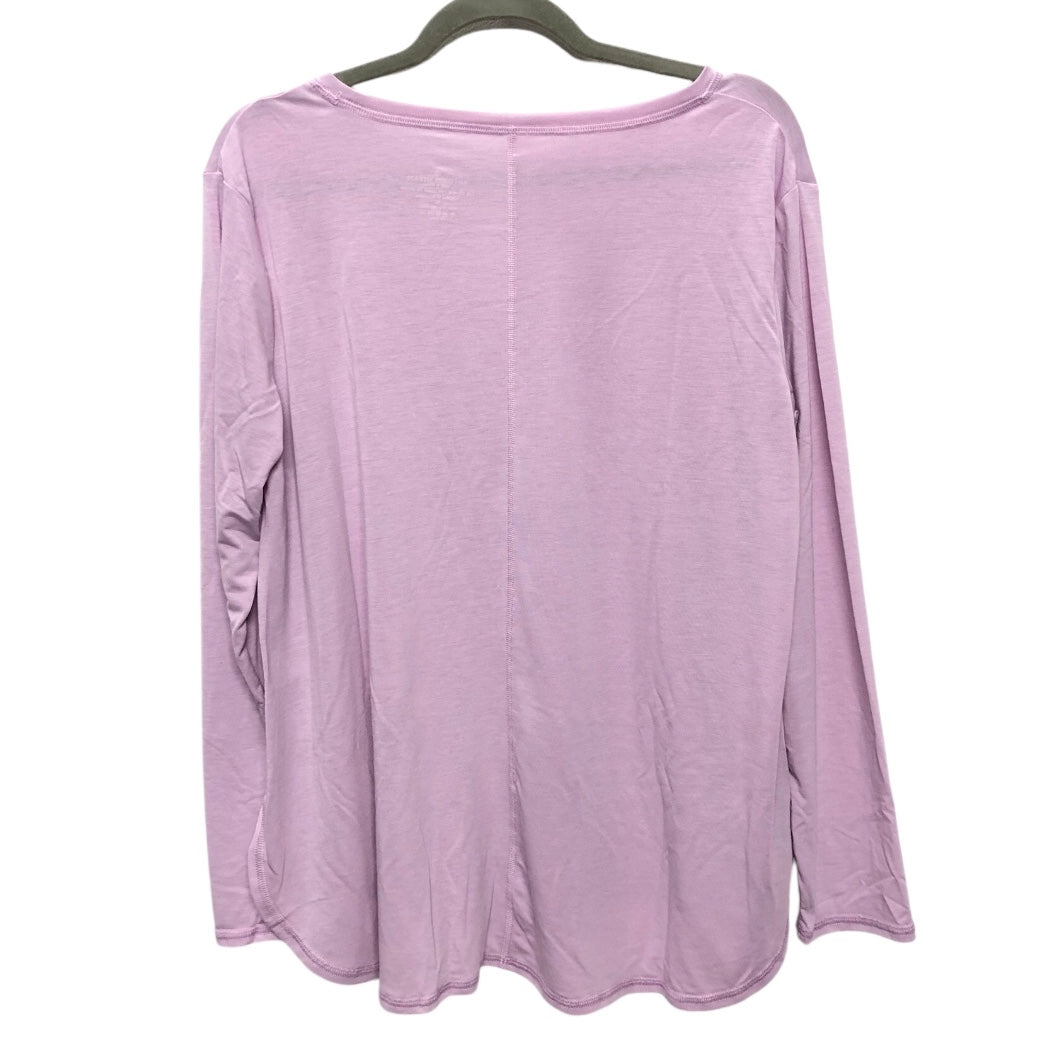 Athletic Top Long Sleeve Crewneck By Antonio Melani In Purple, Size: M