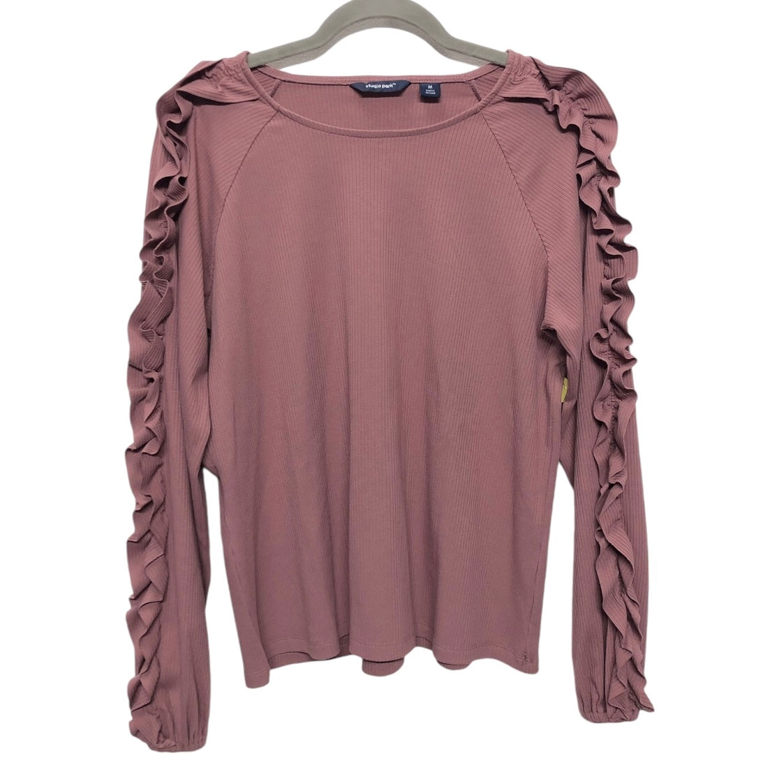 Top Long Sleeve By Clothes Mentor In Mauve, Size: M