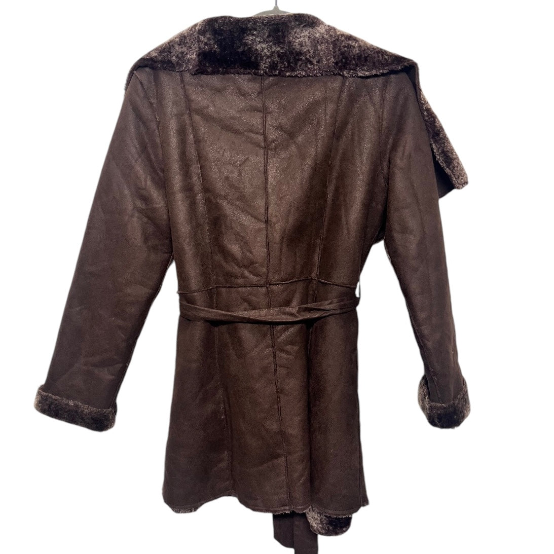 Jacket Faux Fur & Sherpa By Romeo And Juliet In Brown, Size: M