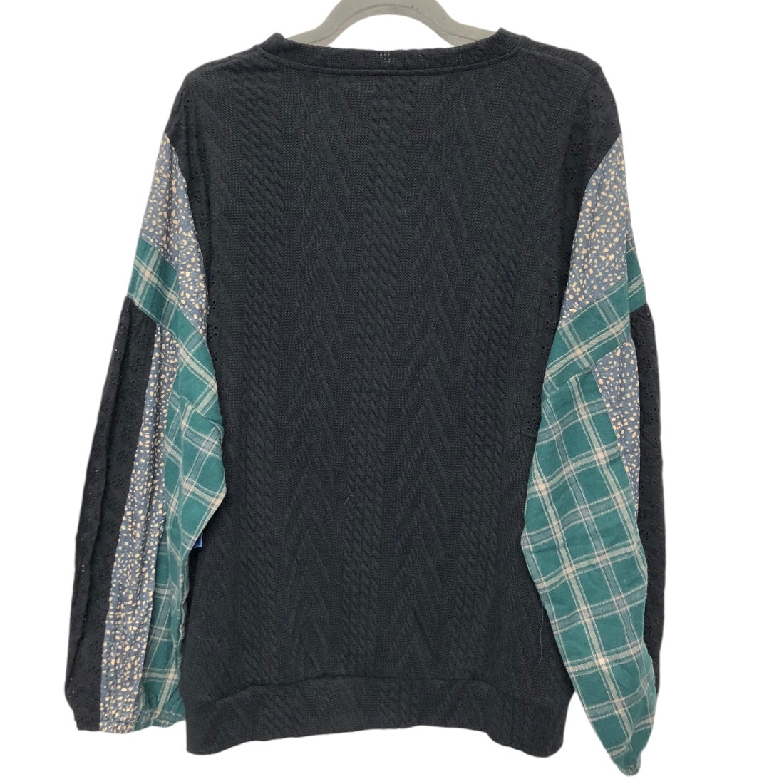 Top Long Sleeve By Clothes Mentor In Black & Green, Size: 3x