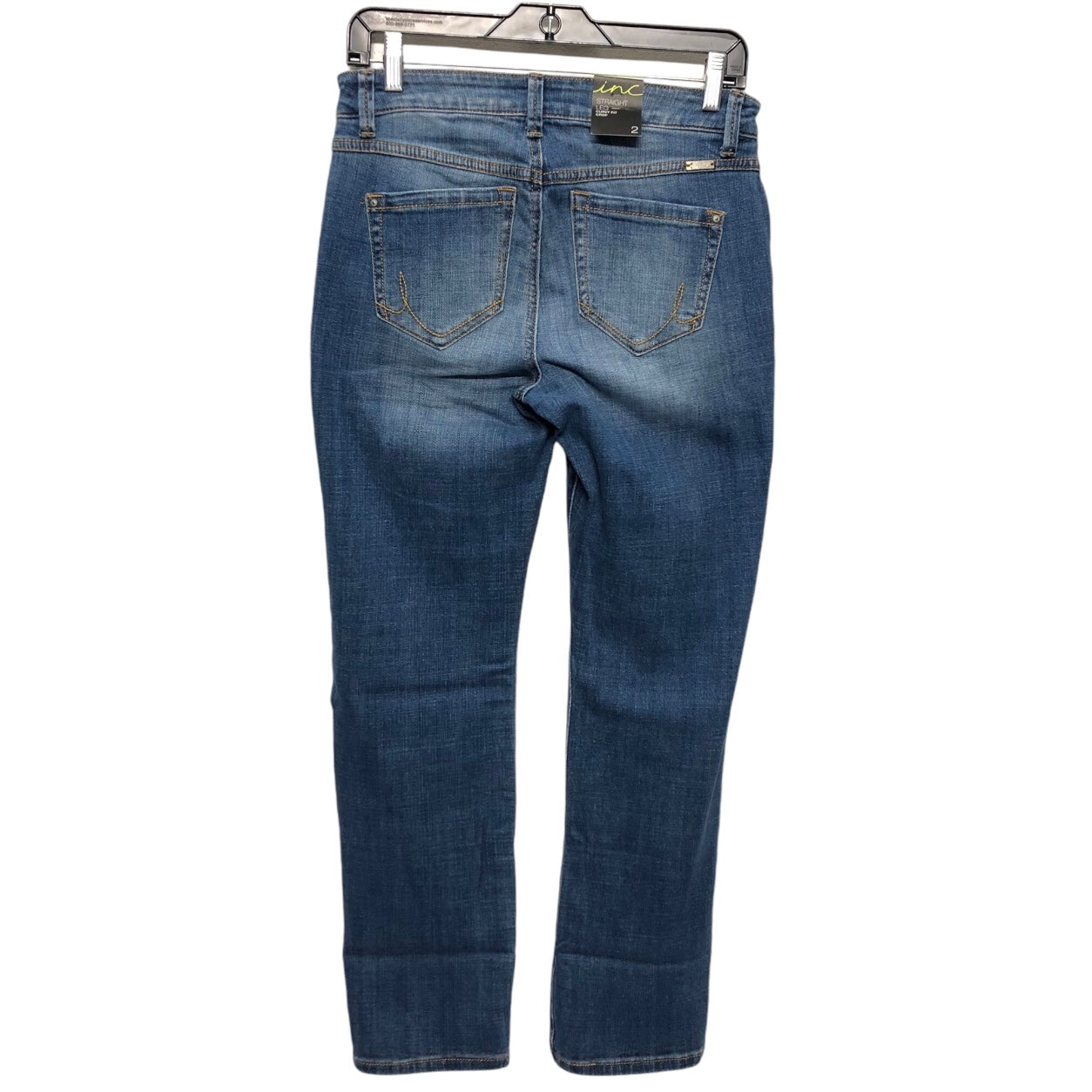 Jeans Straight By Inc In Blue Denim, Size: 2