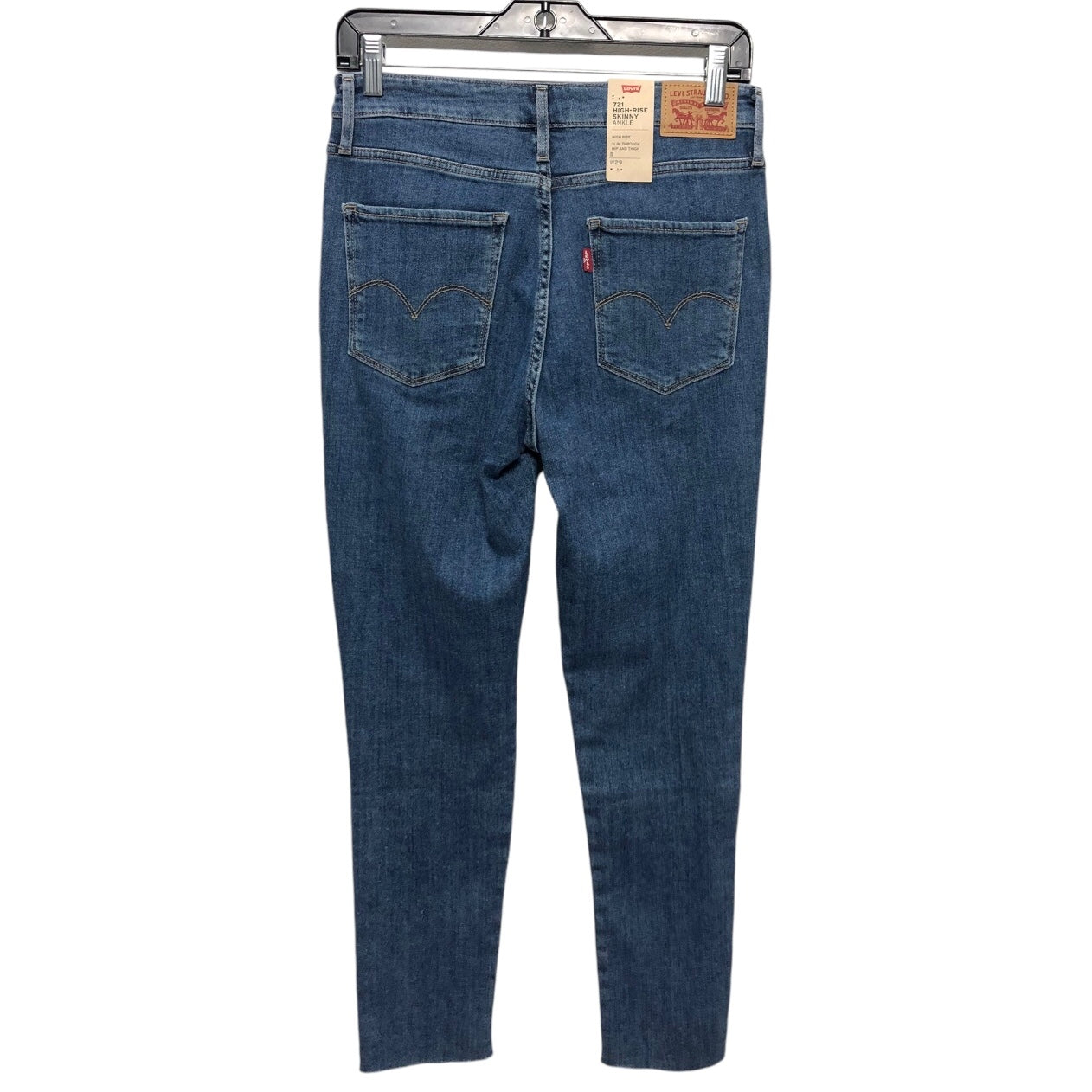 Jeans Skinny By Levis In Blue Denim, Size: 8