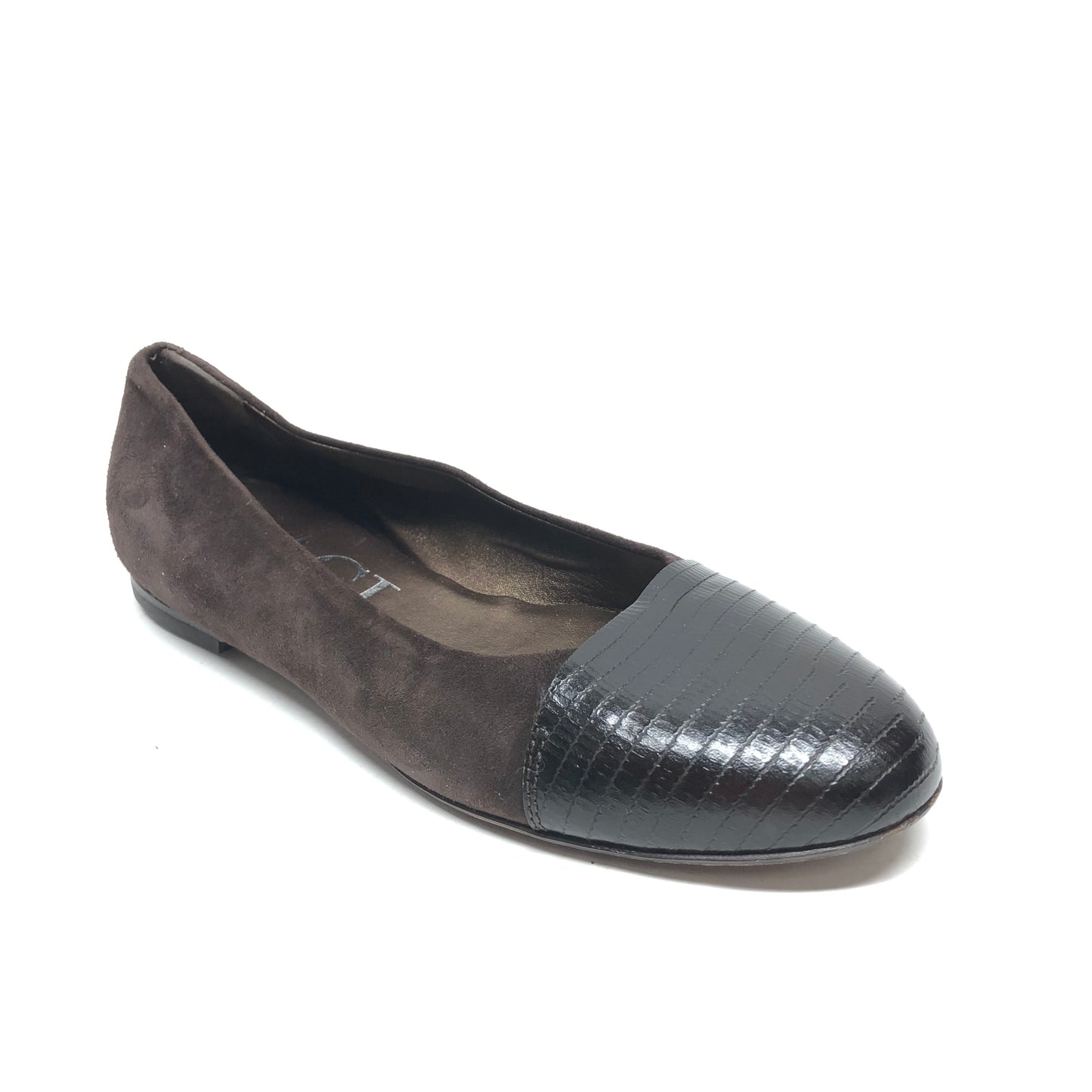 Shoes Flats By Agl In Brown, Size: 7