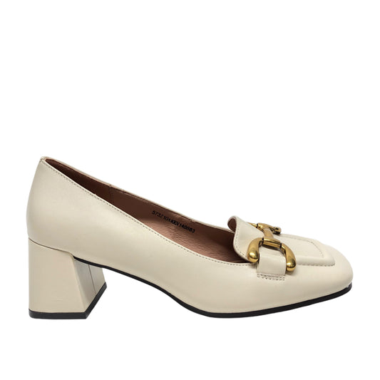 Shoes Heels Block By Anthropologie In Cream, Size: 8