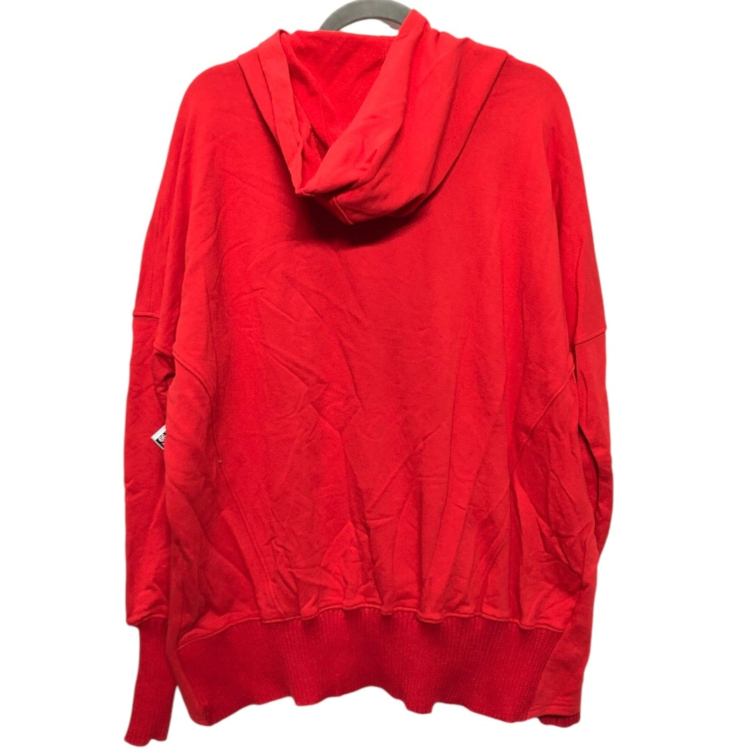 Sweatshirt Hoodie By Clothes Mentor In Red, Size: L