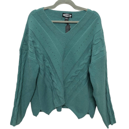 Sweater By Clothes Mentor In Green, Size: L