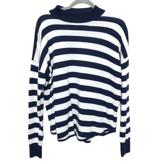 Sweater By Madewell In Blue & White, Size: M