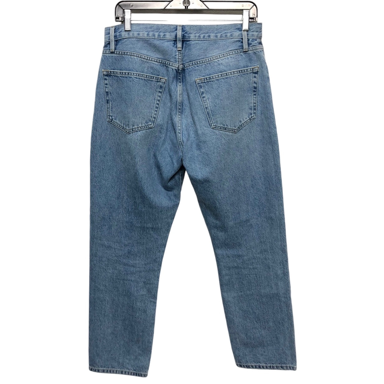 Jeans Straight By Frame In Blue Denim, Size: 8