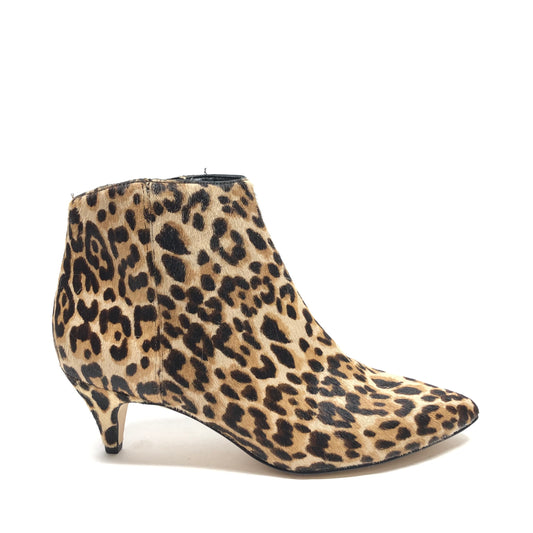 Boots Ankle Heels By Sam Edelman In Animal Print, Size: 6.5