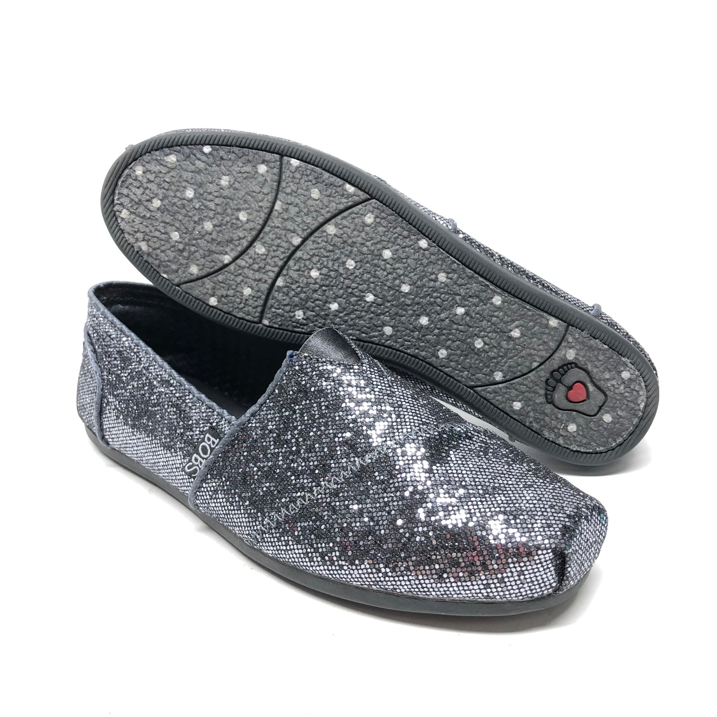 Shoes Flats By Bobs In Silver, Size: 7