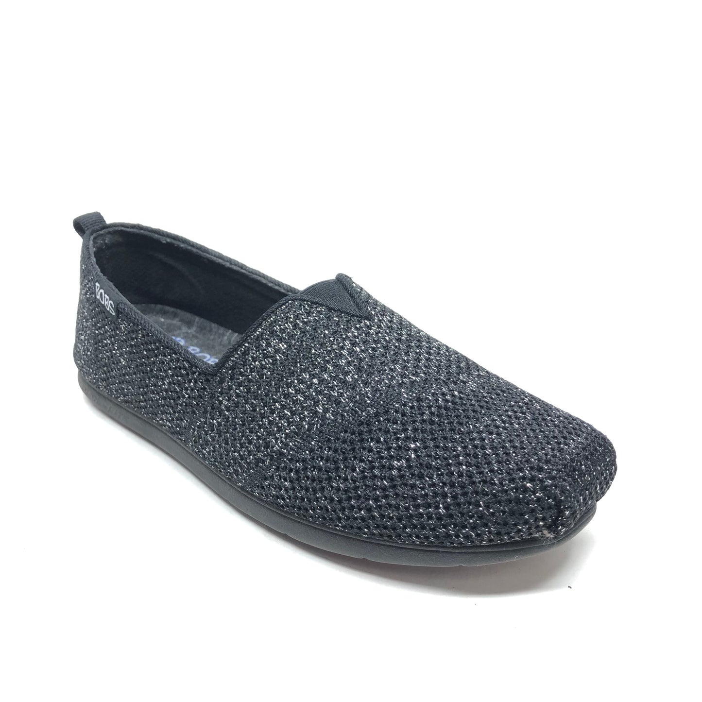 Shoes Flats By Bobs In Black & Silver, Size: 7