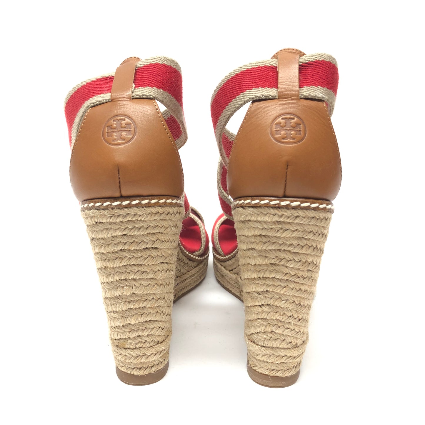 Sandals Designer By Tory Burch In Red, Size: 10