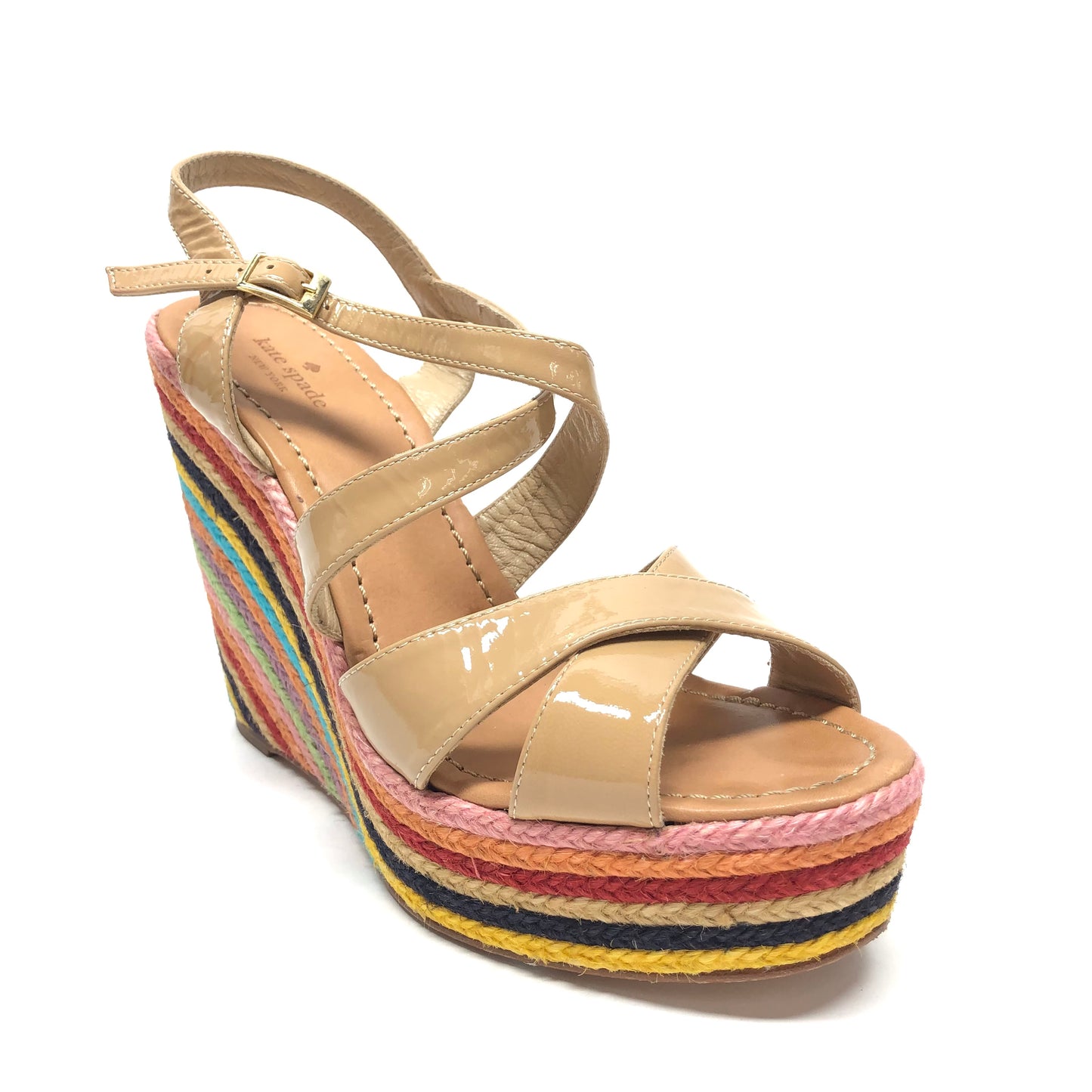 Sandals Designer By Kate Spade In Multi-colored, Size: 10.5