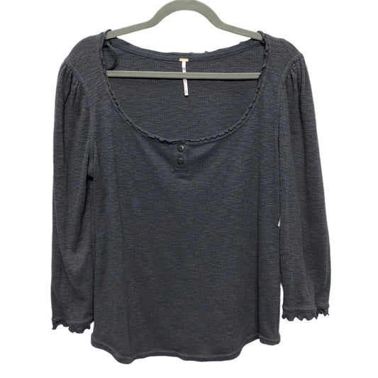 Top Long Sleeve By Free People In Grey, Size: Xl