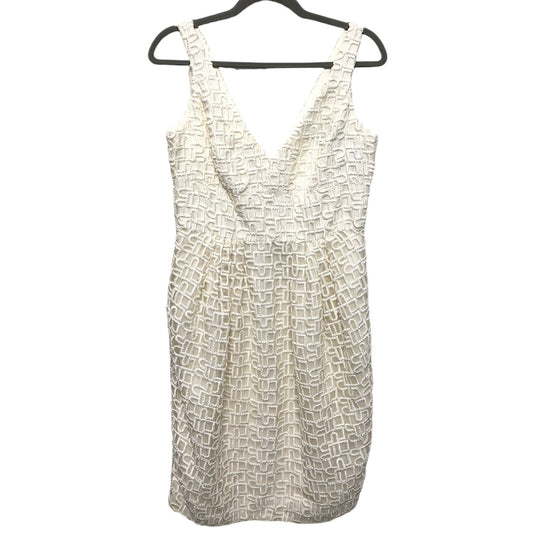 Dress Party Short By Carmen Marc Valvo In Cream, Size: 6