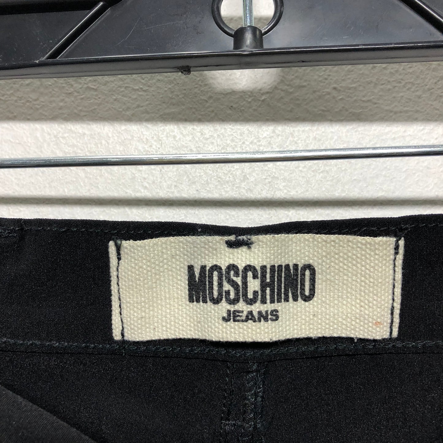 Jeans Luxury Designer By Moschino In Black, Size: 8