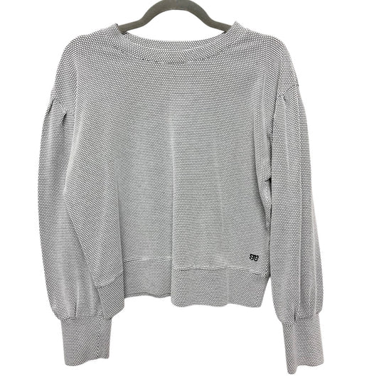 Sweatshirt Crewneck By Cmc In Black & White, Size: L