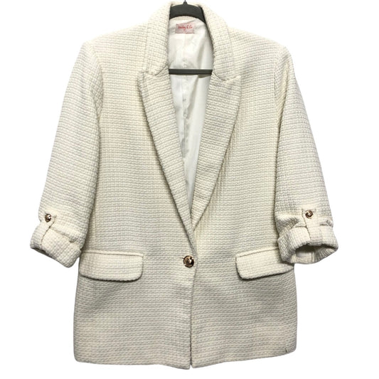 Blazer By Clothes Mentor In Cream, Size: S