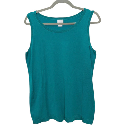 Tank Top By Chicos In Green, Size: M