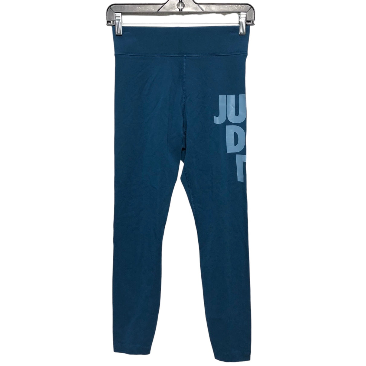 Athletic Leggings By Nike Apparel In Teal, Size: S