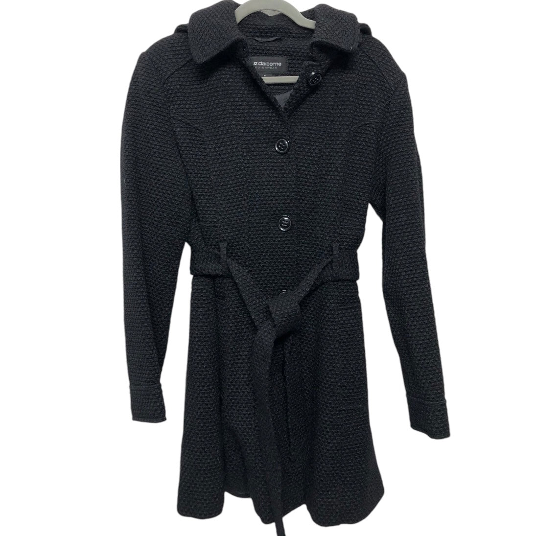 Coat Peacoat By Liz Claiborne In Black, Size: M